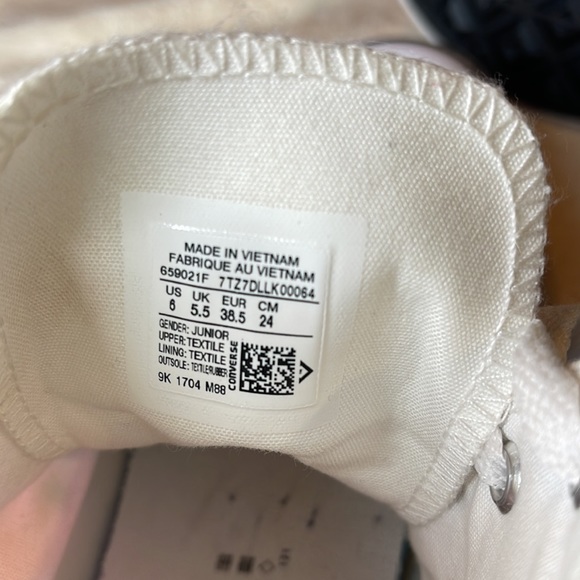 Converse Chuck Taylor All Star Hi Top Sneakers Mens 6, Women’s 8, EU 38.5 - Picture 9 of 13